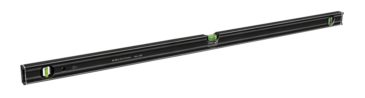 STABILA Wasserwaagen-Set 80 AS-2 Dark Shadow, 2-teilig: 60 cm, 120 cm