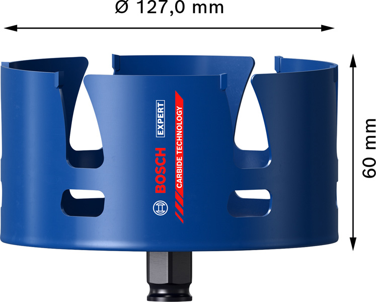 BOSCH EXPERT Construction Material Lochsäge, 127 x 60 mm BOSCH EXPERT Construction Material Lochsäge, 127 x 60 mm