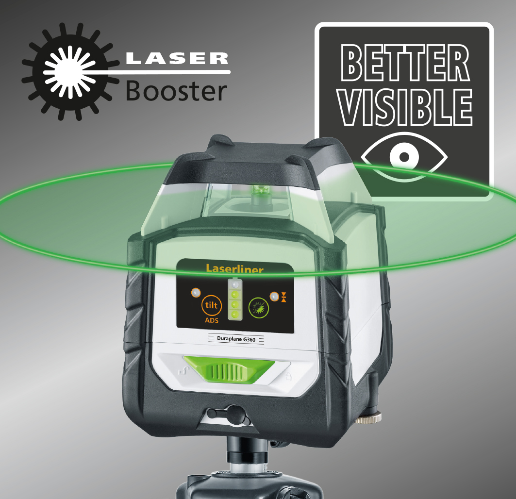 LASERLINER Rotationslaser Duraplane G360 Set 175cm LASERLINER Rotationslaser Duraplane G360 Set 175cm