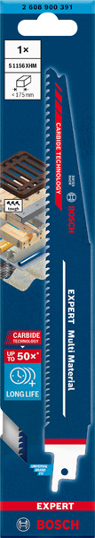 BOSCH EXPERT ‘Multi Material’ S 1156 XHM Säbelsägeblatt, 1 Stück BOSCH EXPERT ‘Multi Material’ S 1156 XHM Säbelsägeblatt, 1 Stück