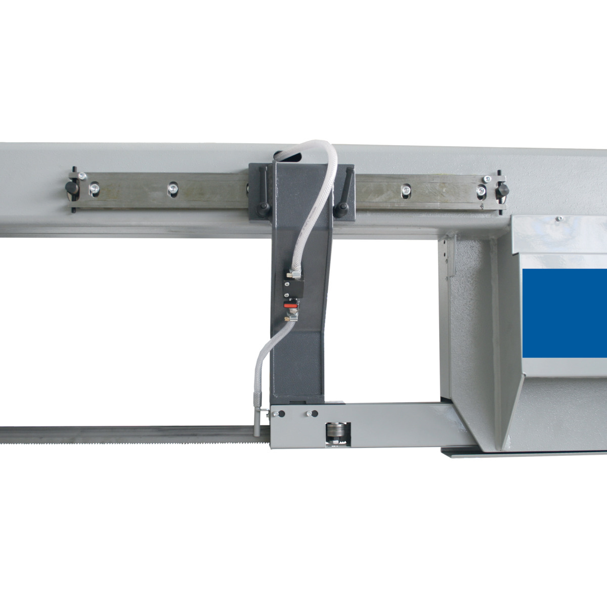 METALLKRAFT Halbautomatische Schwenkrahmen-Metallbandsäge für Gehrungsschnitte von +60° bis -60° mit Frequenzumrichter BMBS 460 x 600 HA-DG