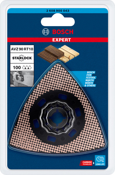 BOSCH EXPERT Sanding Plate AVZ 90 RT10 Blatt für Multifunktionswerkzeuge, 90 mm BOSCH EXPERT Sanding Plate AVZ 90 RT10 Blatt für Multifunktionswerkzeuge, 90 mm