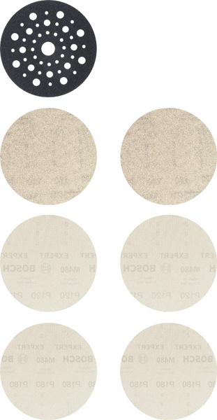 BOSCH EXPERT M480 Starter-Set für Exzenterschleifer, 125 mm, 7-tlg.