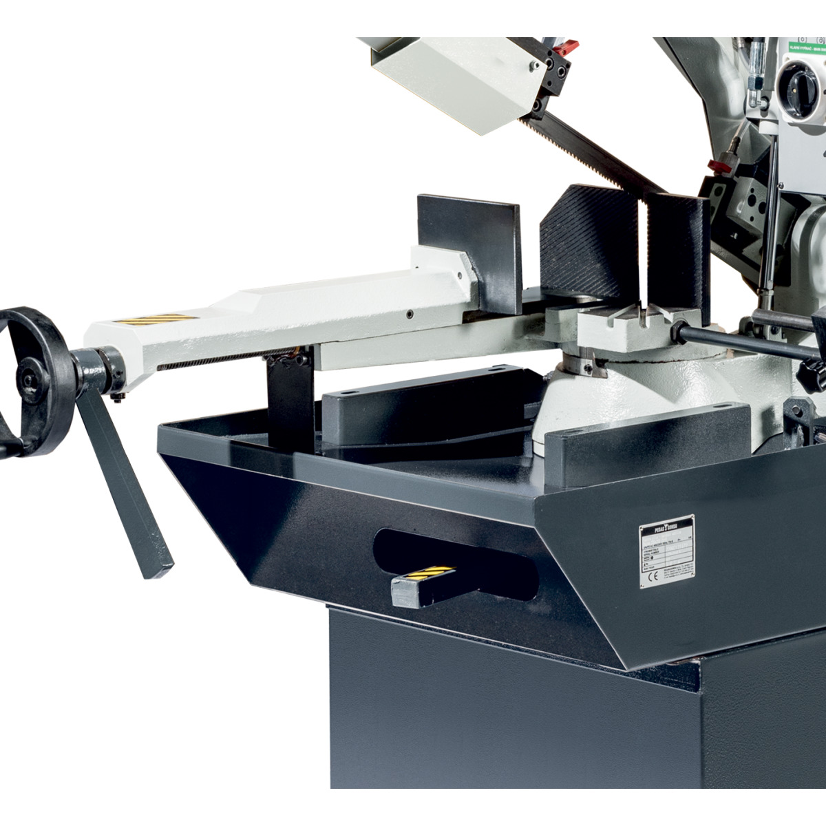 METALLKRAFT Hydraulische Schwenkrahmen-Metallbandsäge für Gehrungsschnitte bis +60°. CNC-G: Vollautomatisch BMBS 220 x 250 H-G