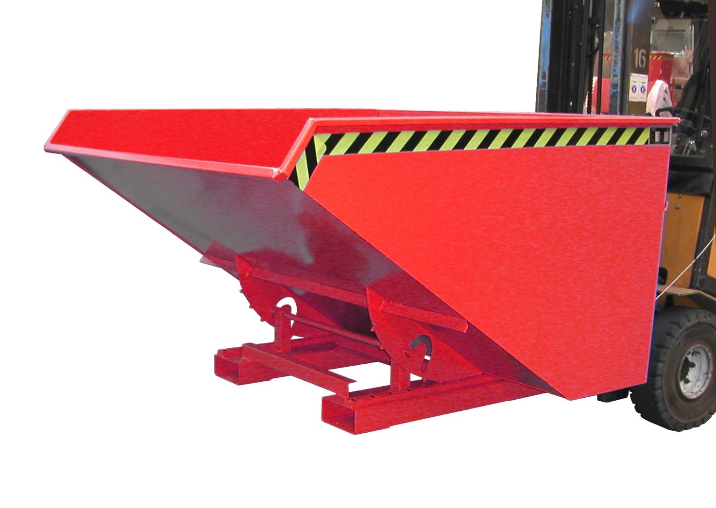 BAUER Kippbehälter EXPO 1200, lackiert, RAL 3000 Feuerrot BAUER Kippbehälter EXPO 1200, lackiert, RAL 3000 Feuerrot