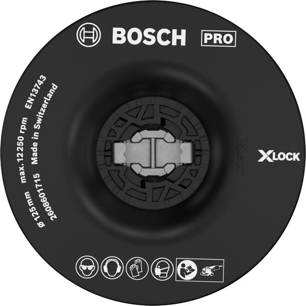 BOSCH X-LOCK Stützteller 125 mm mittelhart BOSCH X-LOCK Stützteller 125 mm mittelhart