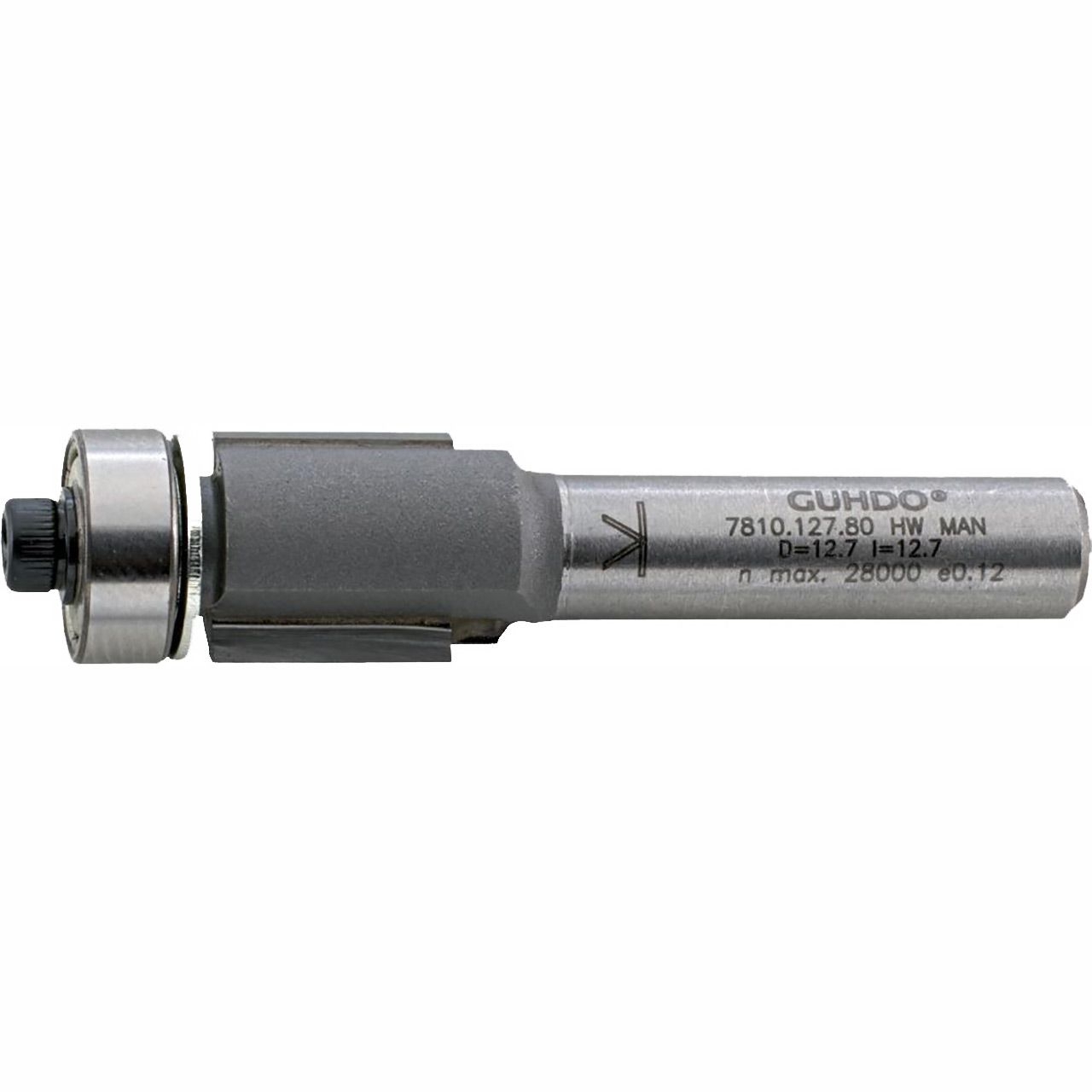 GUHDO HW-Bündigfräser Z2 S8 D12,7 l25 GUHDO HW-Bündigfräser Z2 S8 D12,7 l25