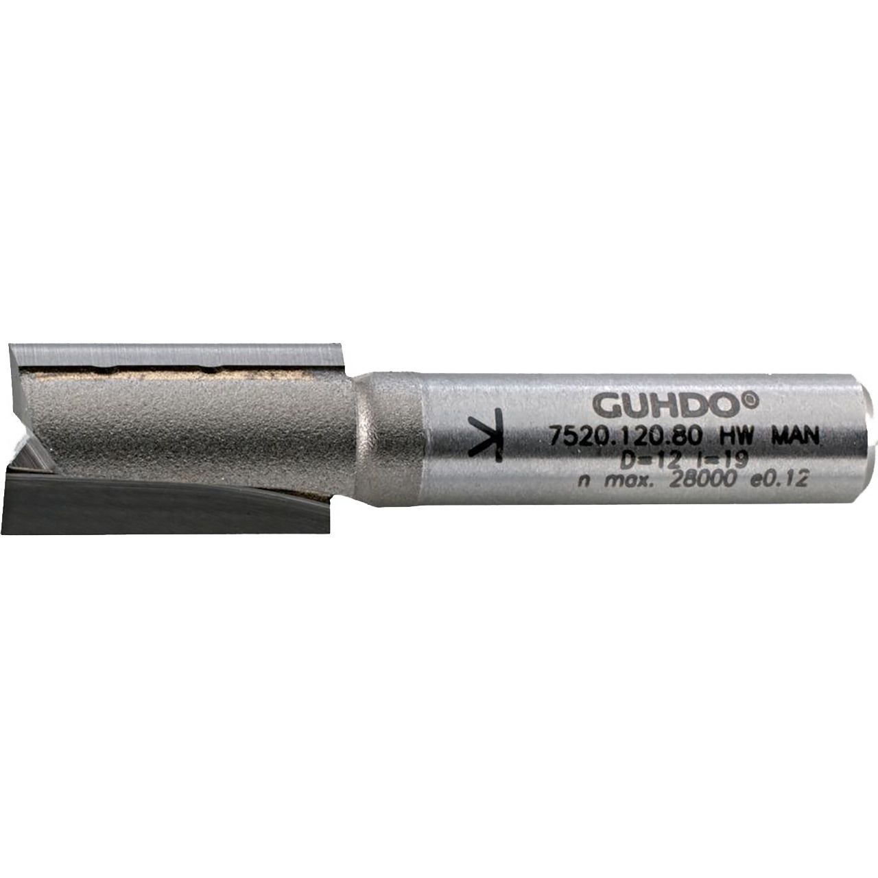 GUHDO HW-Nutfräser 107/8 D12 l19 L51 S8 Z2