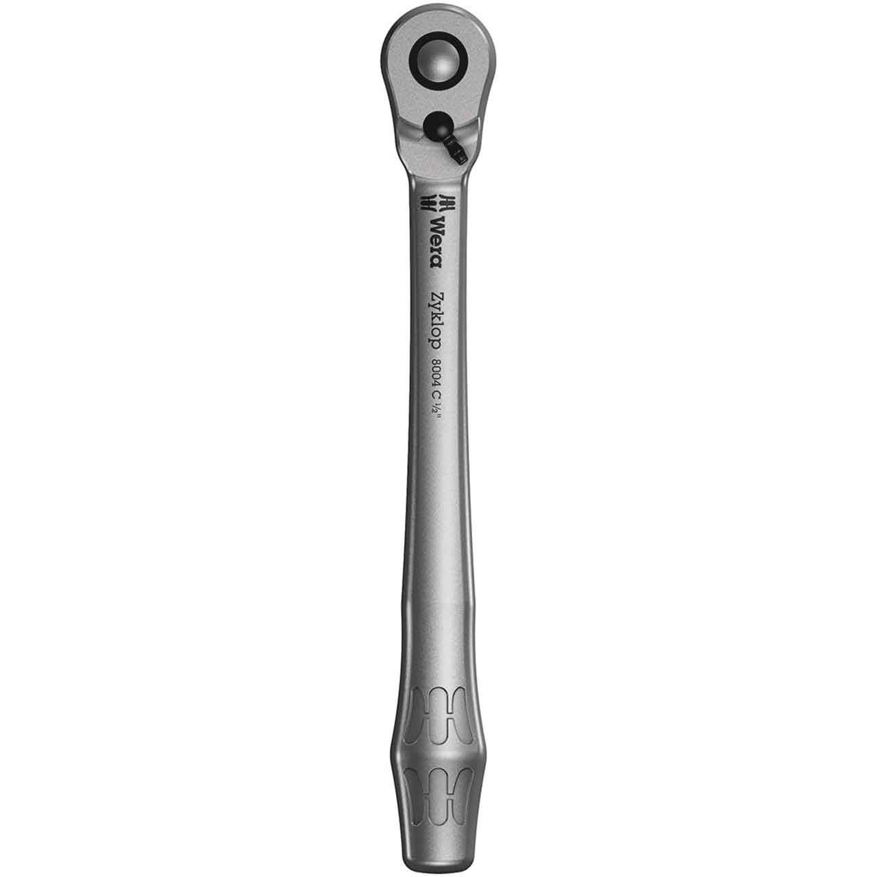 WERA 8004 C Zyklop Metal-Knarre mit Umschalthebel mit 1/2"-Antrieb