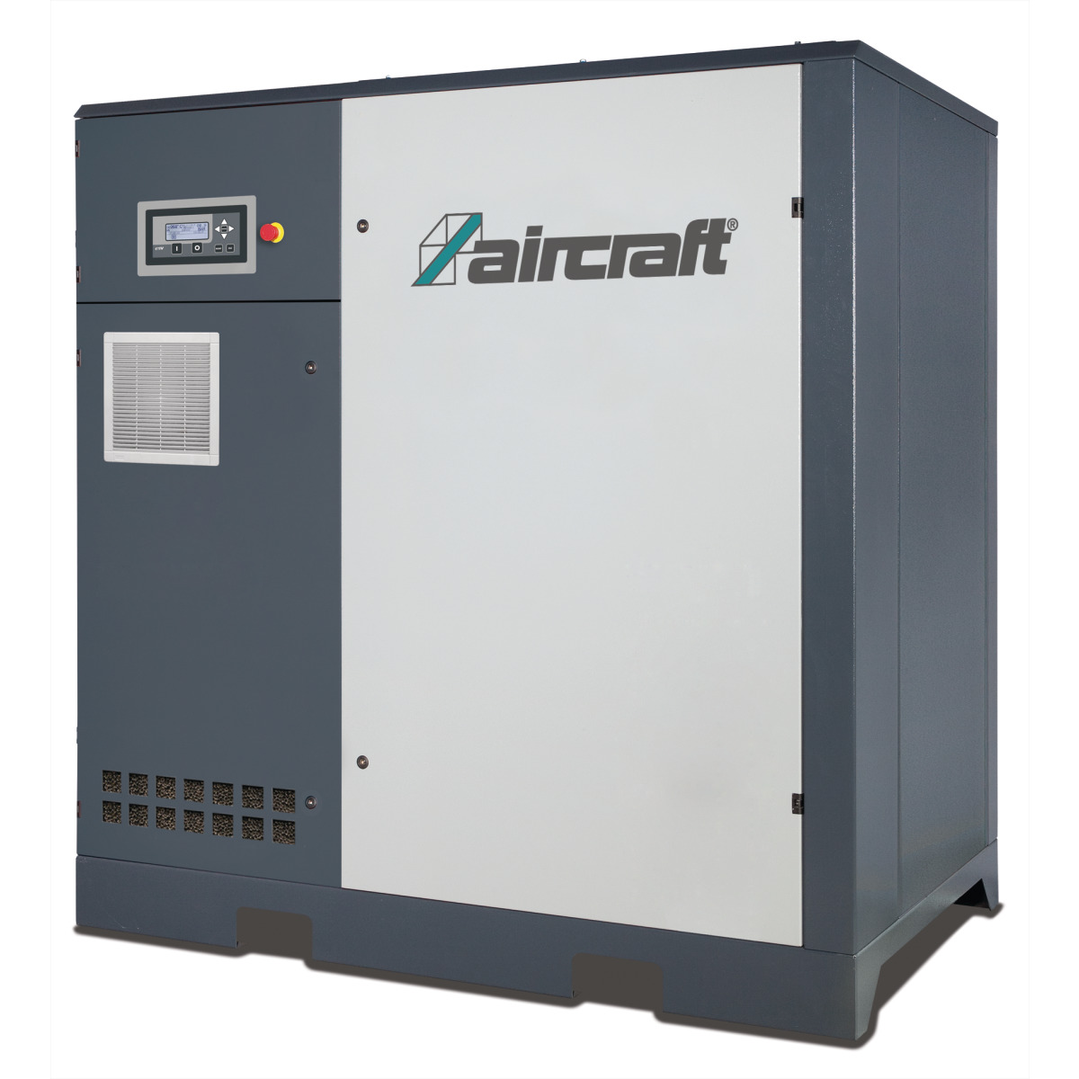AIRCRAFT Schraubenkompressor mit Rippenbandriemenantrieb (Bodeninstallation mit Frequenzregelung) A-PLUS 38-08 VS