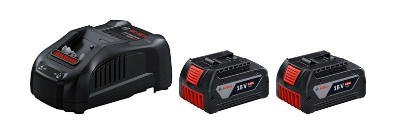 BOSCH Akku Starter-Set: 2 x GBA 18 Volt, 5.0 Ah und GAL 1880 CV BOSCH Akku Starter-Set: 2 x GBA 18 Volt, 5.0 Ah und GAL 1880 CV