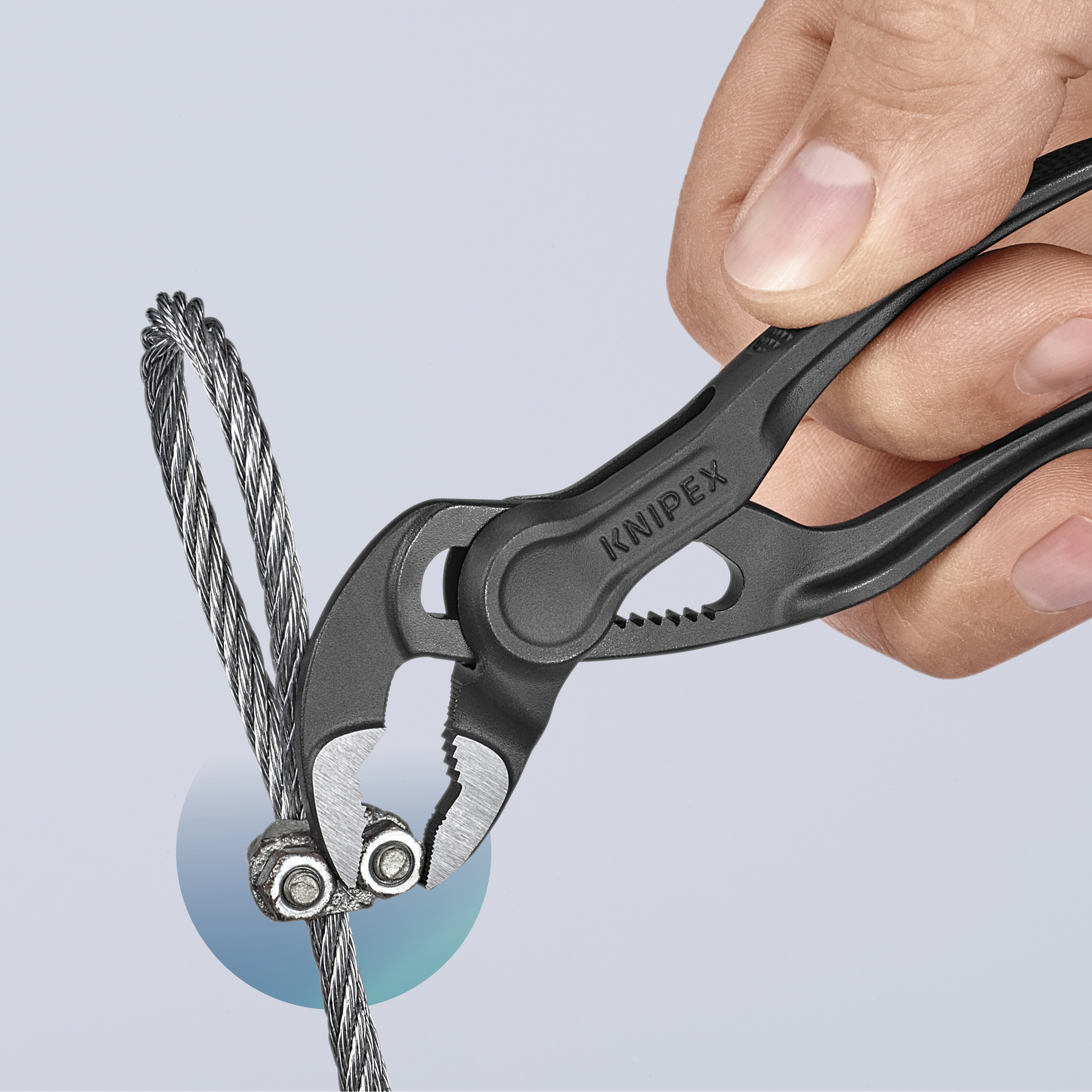 KNIPEX Cobra XS Rohr- und Wasserpumpenzange grau atramentiert 100 mm
