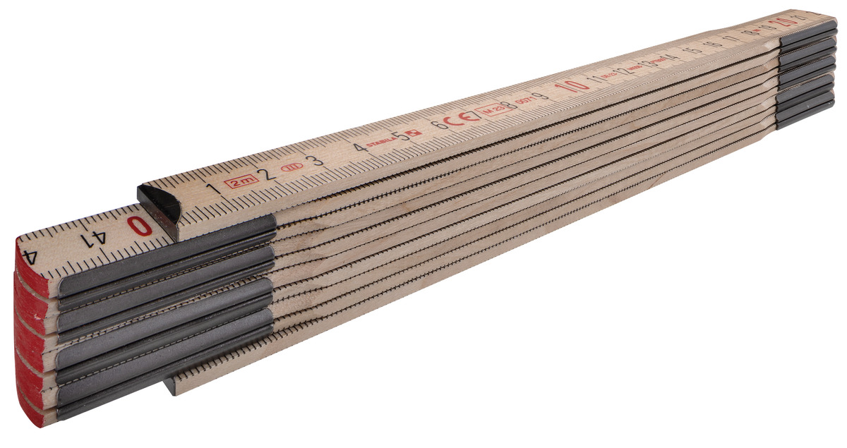 STABILA Holz-Gliedermaßstab Type 507 N, 2 m, naturfarben STABILA Holz-Gliedermaßstab Type 507 N, 2 m, naturfarben