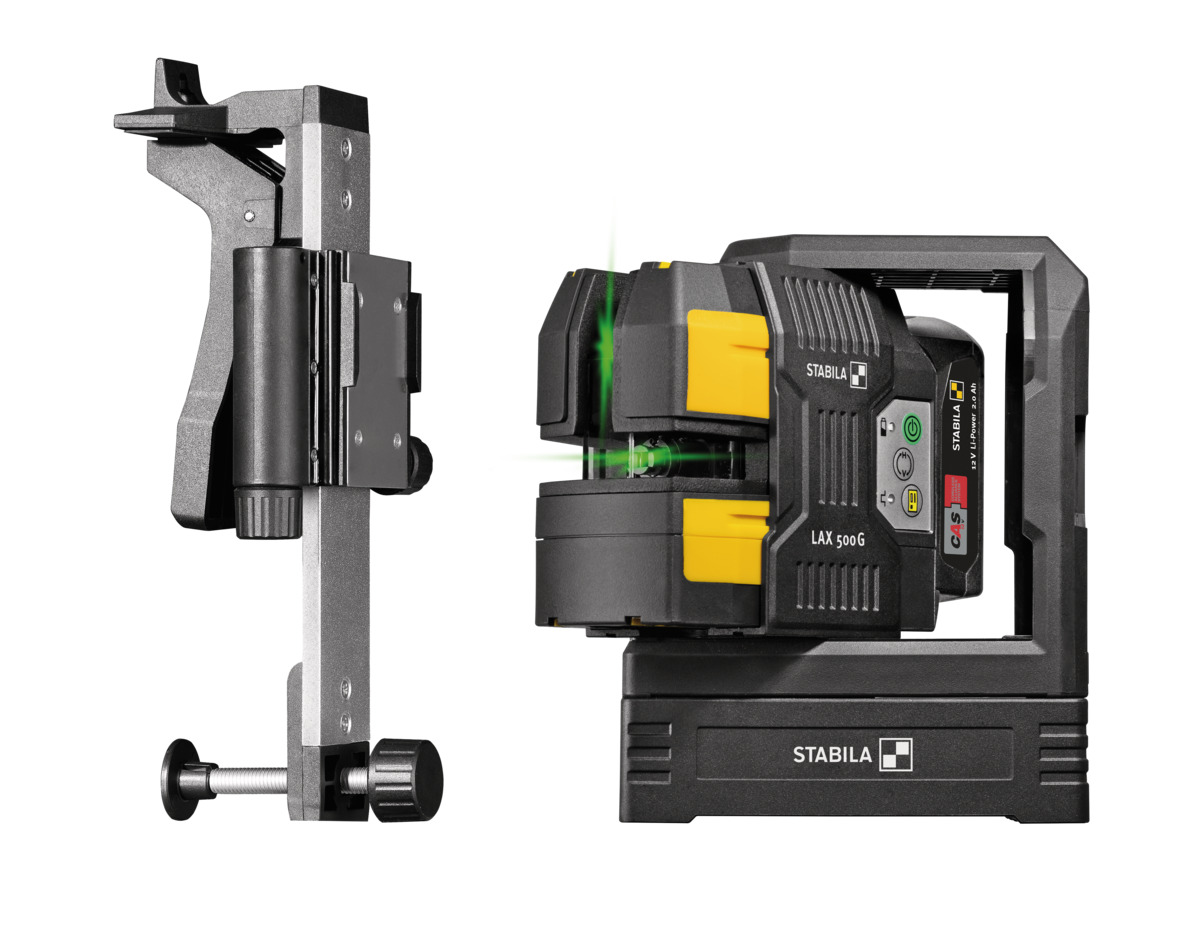 STABILA Kreuzlinien-Lot-Laser LAX 500 G, 12-V-System, 7-teiliges Set, mit Akku und Ladegerät (EU) STABILA Kreuzlinien-Lot-Laser LAX 500 G, 12-V-System, 7-teiliges Set, mit Akku und Ladegerät (EU)