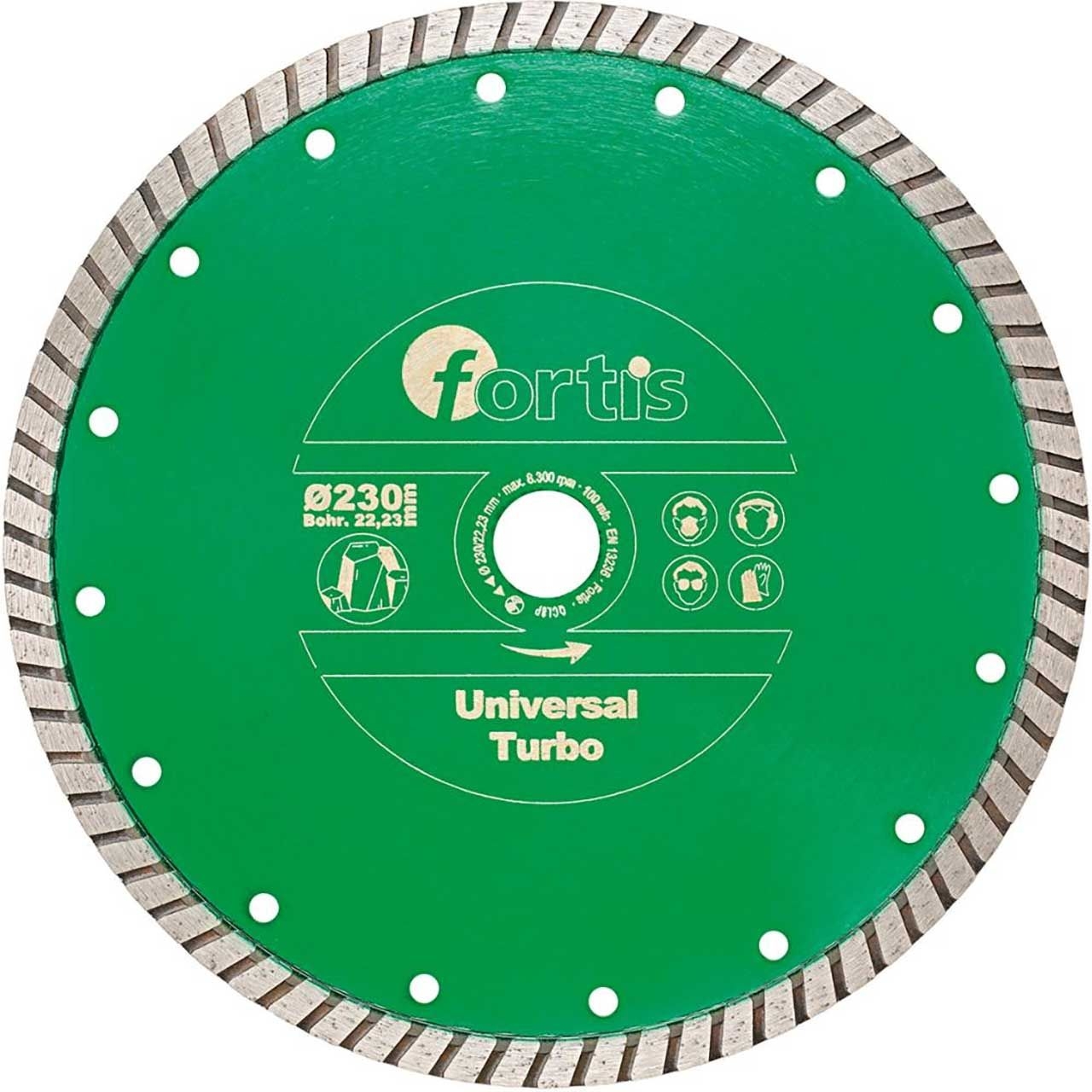 FORTIS Diamant-Trennscheibe Universal Turbo Ø 230mm