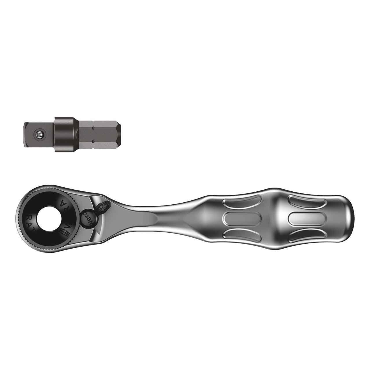 WERA 8001 A Zyklop Mini 1 SB Bit-Ratsche ¼", mit ¼"-Antrieb, 2‑teilig WERA 8001 A Zyklop Mini 1 SB Bit-Ratsche ¼", mit ¼"-Antrieb, 2‑teilig