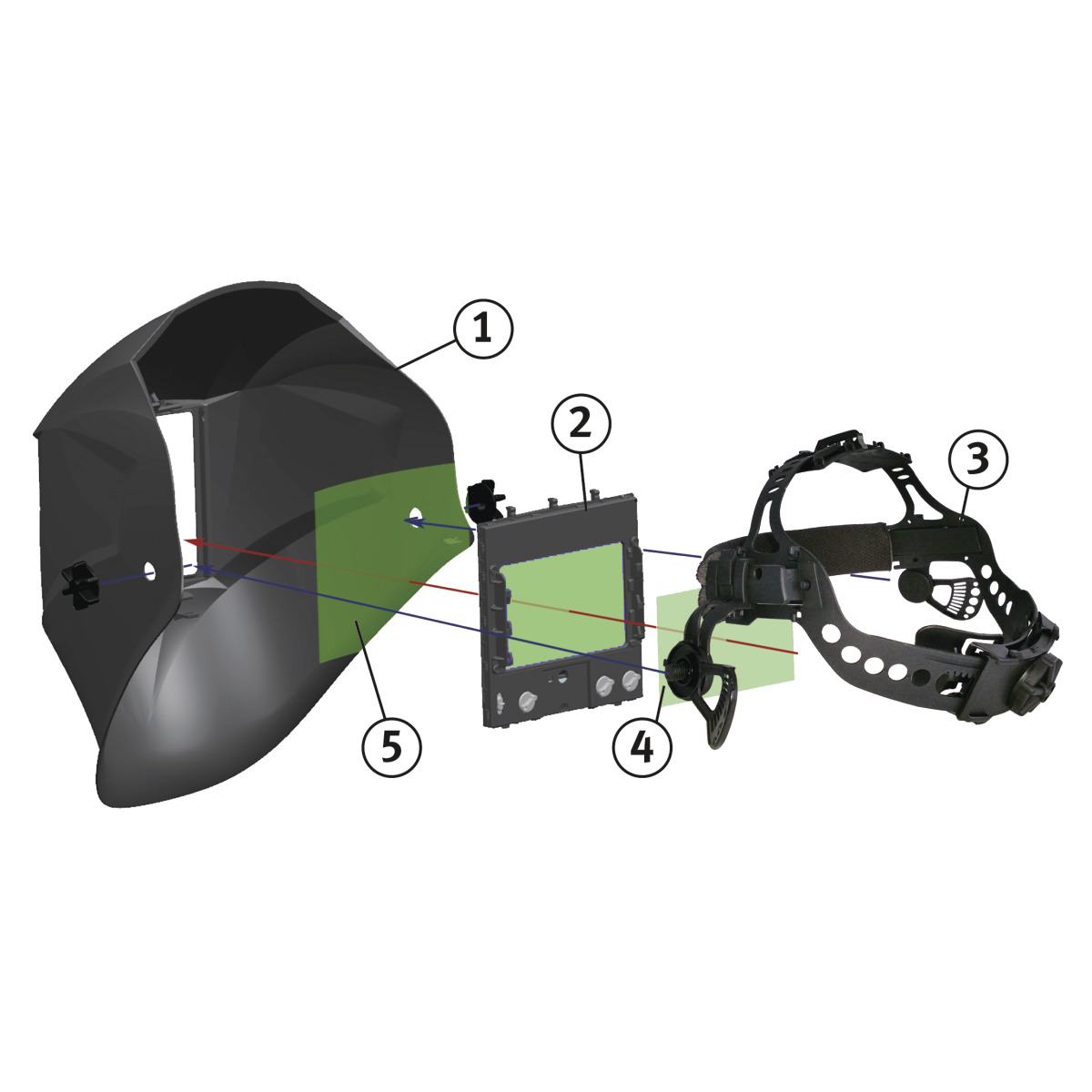 SCHWEISSKRAFT Automatik-Schweißschutzhelm VarioProtect XXL-W-2 TC SCHWEISSKRAFT Automatik-Schweißschutzhelm VarioProtect XXL-W-2 TC