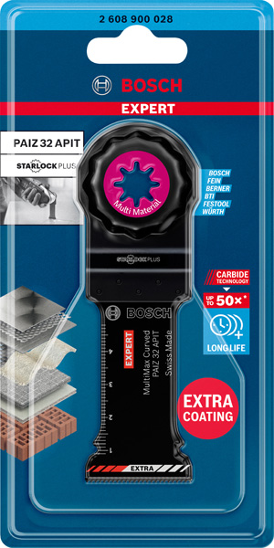 BOSCH EXPERT MultiMax PAIZ 32 APIT Blatt für Multifunktionswerkzeuge, 32 mm BOSCH EXPERT MultiMax PAIZ 32 APIT Blatt für Multifunktionswerkzeuge, 32 mm