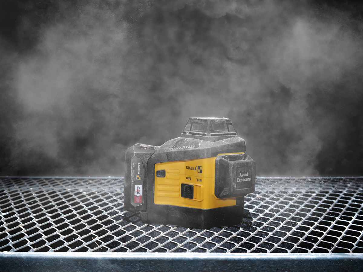 STABILA Multilinien-Laser LAX 600, 12-V-System, 7-teiliges Set, mit Akku und Ladegerät (EU)