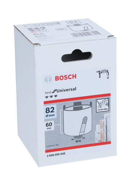BOSCH Diamant-Dosensenker 82 mm, 60 mm, 4 Segmente, 10 mm BOSCH Diamant-Dosensenker 82 mm, 60 mm, 4 Segmente, 10 mm