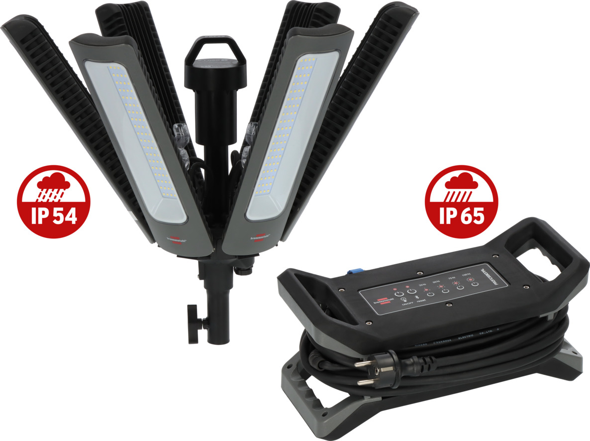 BRENNENSTUHL Professional 360° LED Strahler R42050 BT, 6,7m H07RN-F 3G1,0 + 3,3m H05RN-F 3G1,0, 42000lm BRENNENSTUHL Professional 360° LED Strahler R42050 BT, 6,7m H07RN-F 3G1,0 + 3,3m H05RN-F 3G1,0, 42000lm