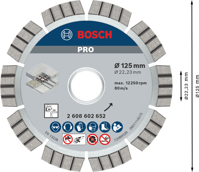 BOSCH Diamanttrennscheibe Best for Concrete BOSCH Diamanttrennscheibe Best for Concrete