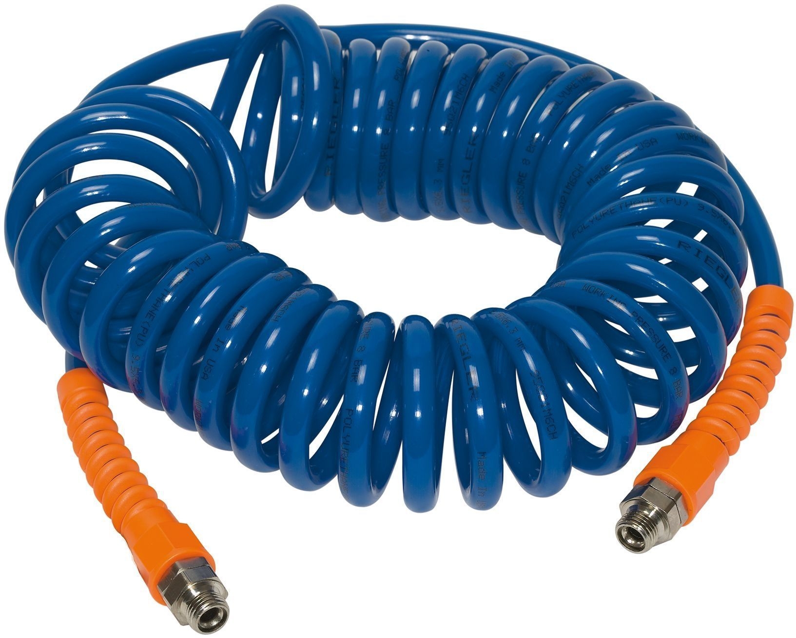 Riegler Spiralschlauch m. drehbarer Verschraubung 12,0 x 8,0 mm - 6,0 m Riegler Spiralschlauch m. drehbarer Verschraubung 12,0 x 8,0 mm - 6,0 m