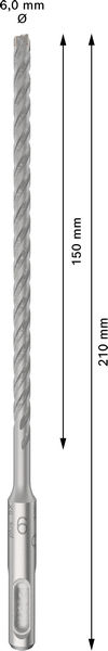 BOSCH PRO SDS plus-5X Hammerbohrer, 6 x 150 x 210 mm, 10-tlg. BOSCH PRO SDS plus-5X Hammerbohrer, 6 x 150 x 210 mm, 10-tlg.