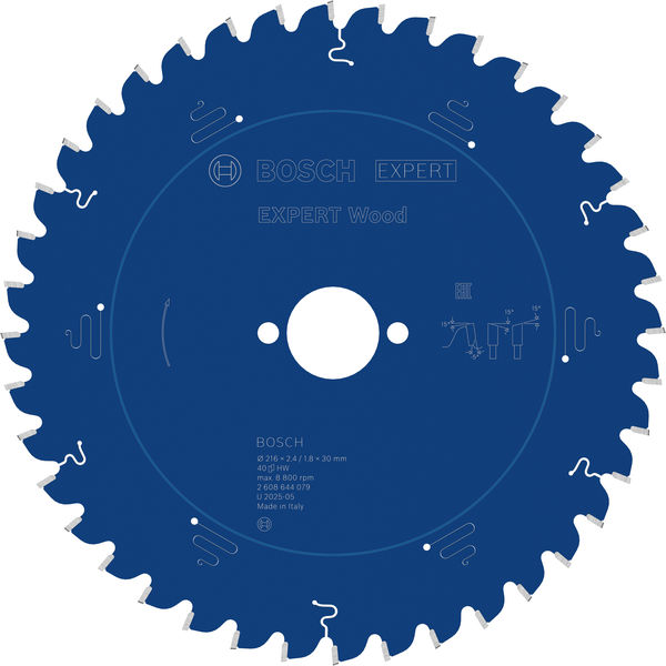 BOSCH Kreissägeblatt Expert for Wood, 216 x 30 x 2,4 mm, 40 Zähne BOSCH Kreissägeblatt Expert for Wood, 216 x 30 x 2,4 mm, 40 Zähne