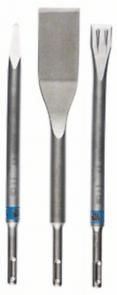 BOSCH 3-teiliges Meißelset, SDS plus, 0/20/40 mm