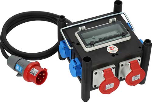 BRENNENSTUHL Brennenstuhl Kompakter Gummi-Stromverteiler mit zertifiziertem Sicherungsautomaten (2m Kabel, 2x CEE 400V/16A, 5x 230V/16A, ständiger Einsatz im Freien, mit FI-Schalter, Made in Germany) BRENNENSTUHL Brennenstuhl Kompakter Gummi-Stromverteiler mit zertifiziertem Sicherungsautomaten (2m Kabel, 2x CEE 400V/16A, 5x 230V/16A, ständiger Einsatz im Freien, mit FI-Schalter, Made in Germany)