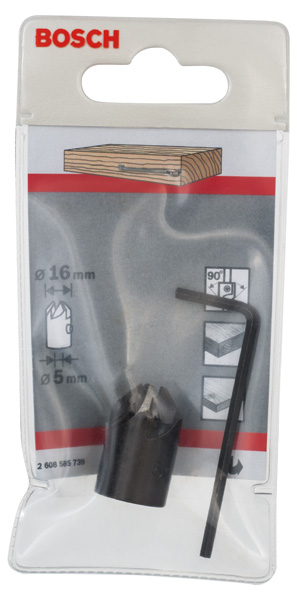 BOSCH Aufstecksenker für Holzspiralbohrer, 5 x 16 mm, M 5 BOSCH Aufstecksenker für Holzspiralbohrer, 5 x 16 mm, M 5