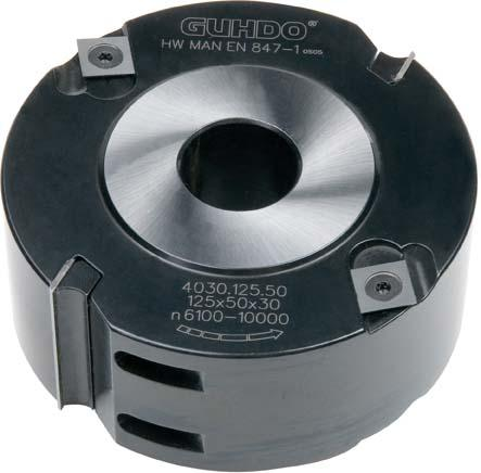 GUHDO HW-Wendeplatten-Falzkopf Z2+V4 125x50x30 MAN gerader Schnitt