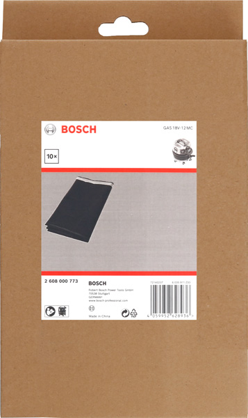 BOSCH Entsorgungssack, 265 x 125 x 12 mm BOSCH Entsorgungssack, 265 x 125 x 12 mm