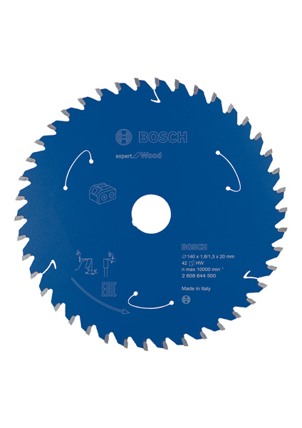 BOSCH Kreissägeblatt für Akkusägen Expert for Wood, 140 x 1,8/1,3 x 20, 42 Zähne BOSCH Kreissägeblatt für Akkusägen Expert for Wood, 140 x 1,8/1,3 x 20, 42 Zähne