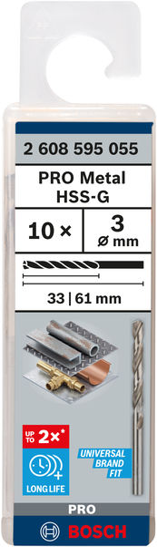 BOSCH Metallbohrer HSS-G, DIN 338 BOSCH Metallbohrer HSS-G, DIN 338