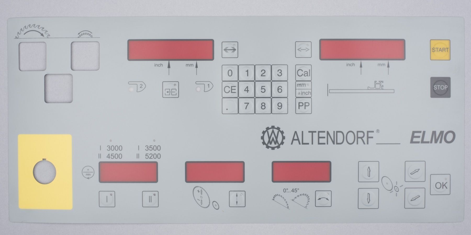 ALTENDORF Folie für Bedienpaneel F 45 ELMO 4-EVD