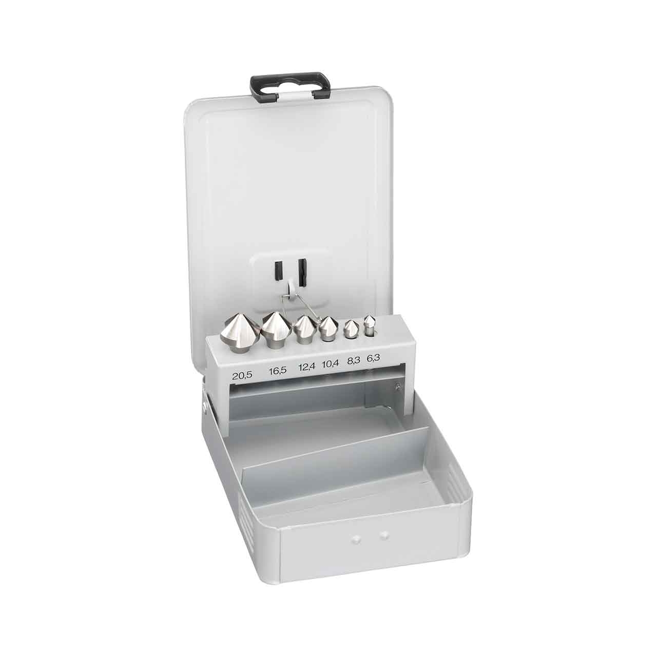 FORTIS Kegelsenker-Bit-Satz 6,3-20,5 mm FORTIS Kegelsenker-Bit-Satz 6,3-20,5 mm