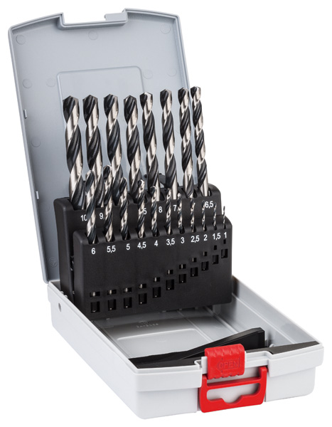 BOSCH HSS-Spiralbohrer-Set PointTeQ, 19-tlg., ProBox, 1-10 mm BOSCH HSS-Spiralbohrer-Set PointTeQ, 19-tlg., ProBox, 1-10 mm