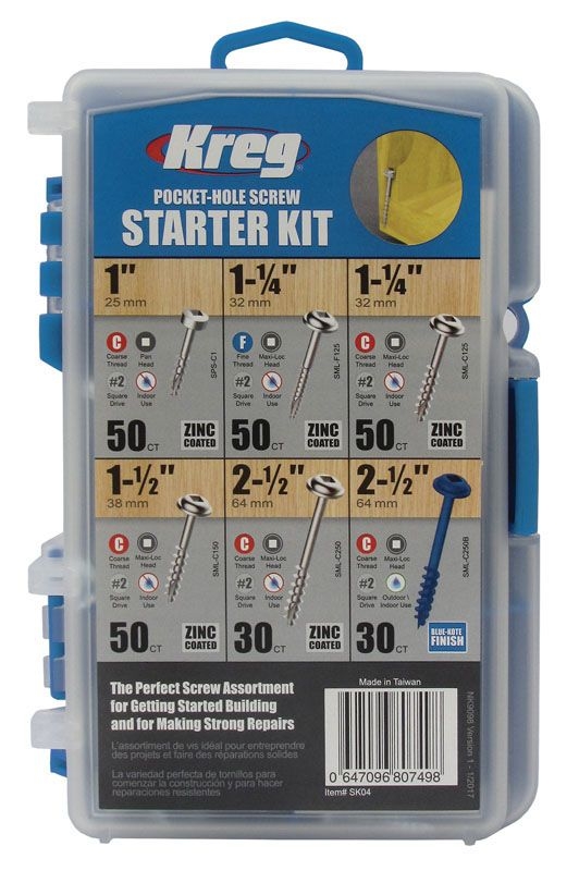 KREG Pocket-Hole Schrauben-Starter-Set KREG Pocket-Hole Schrauben-Starter-Set