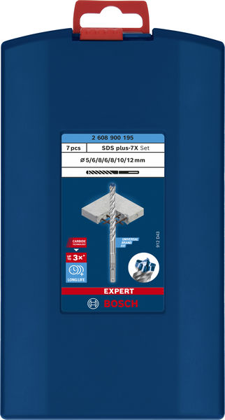 BOSCH EXPERT SDS plus-7X Hammerbohrer-Set, 5/6/6/8/8/10/12 mm, 7-tlg. BOSCH EXPERT SDS plus-7X Hammerbohrer-Set, 5/6/6/8/8/10/12 mm, 7-tlg.
