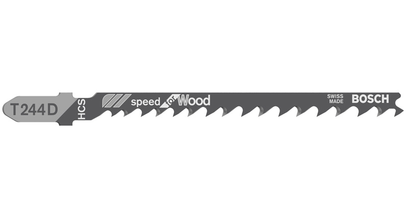 BOSCH Stichsägeblatt T 244 D Speed for Wood, 5er-Pack BOSCH Stichsägeblatt T 244 D Speed for Wood, 5er-Pack