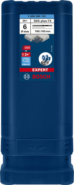 BOSCH EXPERT SDS plus-7X Hammerbohrer, 6 x 100 x 165 mm, 30-tlg. BOSCH EXPERT SDS plus-7X Hammerbohrer, 6 x 100 x 165 mm, 30-tlg.