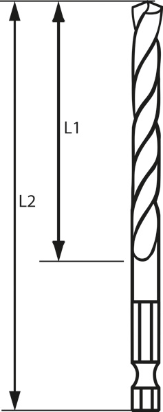 BOSCH HSS-Hex-Schaft Spiralbohrer 8,0 mm BOSCH HSS-Hex-Schaft Spiralbohrer 8,0 mm