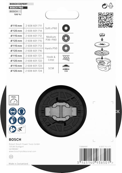 BOSCH X-LOCK Stützteller 125 mm weich BOSCH X-LOCK Stützteller 125 mm weich