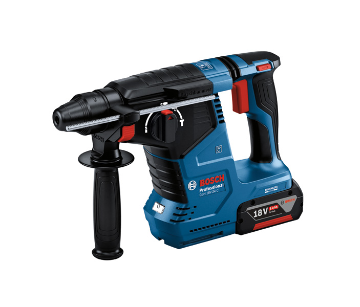BOSCH Akku-Bohrhammer GBH 18V-24 C mit Zusatzhandgriff in L-BOXX BOSCH Akku-Bohrhammer GBH 18V-24 C mit Zusatzhandgriff in L-BOXX