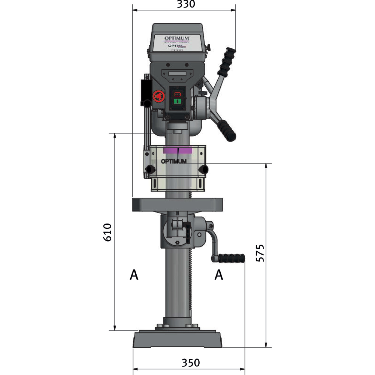 OPTIMUM Tischbohrmaschine OPTIdrill D 23Pro (400 V) OPTIMUM Tischbohrmaschine OPTIdrill D 23Pro (400 V)