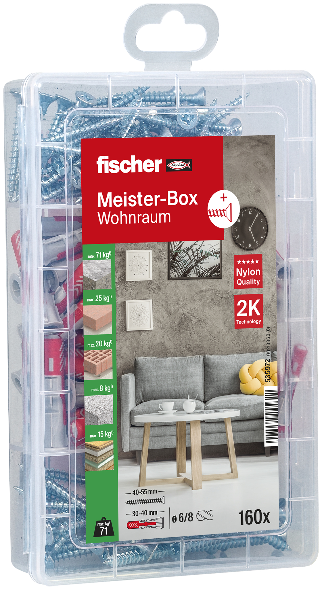 FISCHER MeisterBox DuoPower + Schrauben (160)