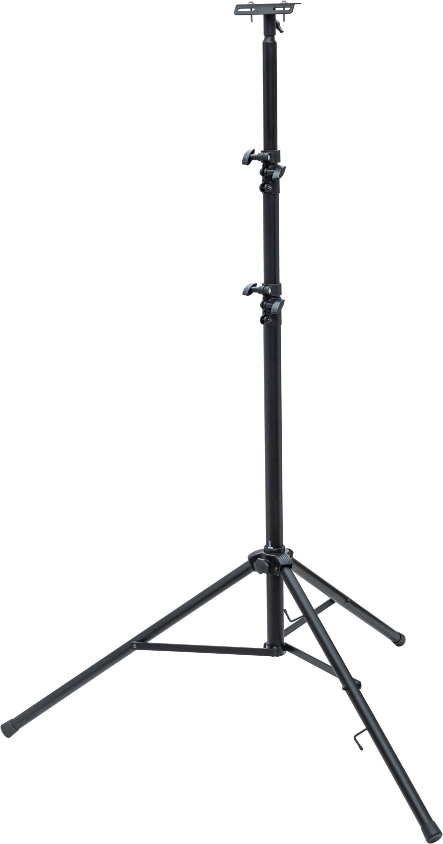 BRENNENSTUHL Bau Teleskop Stativ ST 302 schwarz mit Querträger