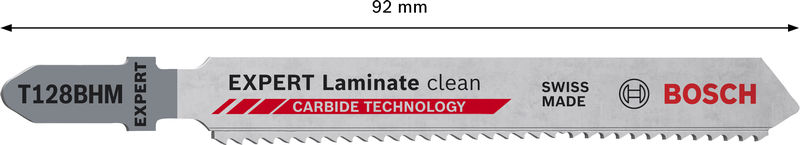 BOSCH EXPERT Laminate Clean T128BHM Stichsägeblatt, 3 Stück BOSCH EXPERT Laminate Clean T128BHM Stichsägeblatt, 3 Stück